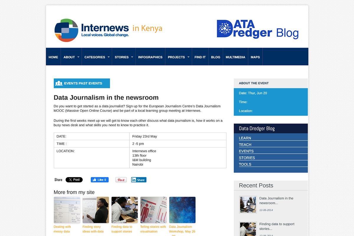 Internews Kenya Data Journalism Blog Data Journalism
