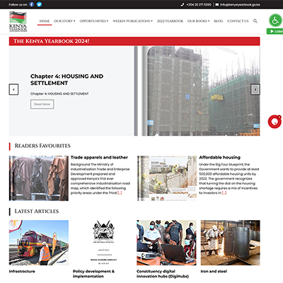 Kenya Yearbook - Yearbook Home Featured