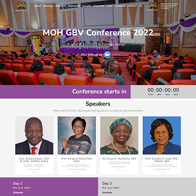 Ministry Of Of Health(MOH) Gender Based Violence Conference 2022