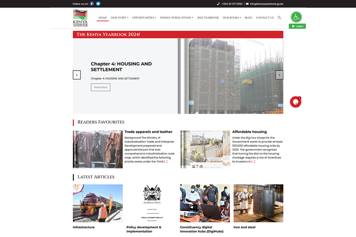 Kenya Yearbook - Yearbook Home